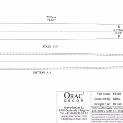 Колонна под покраску Orac Decor K1102