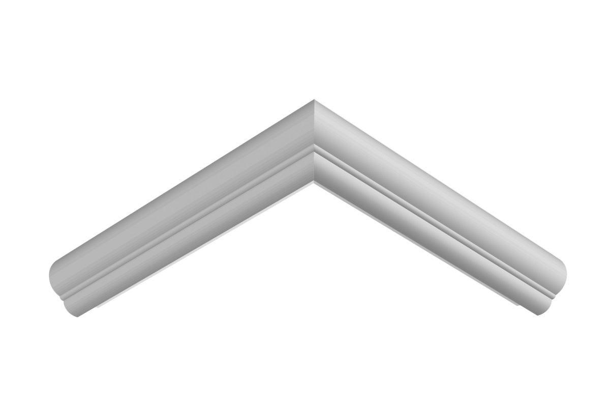 Финишный молдинг ЛДФ под покраску Ultrawood Trim 003 B 2440×31×33