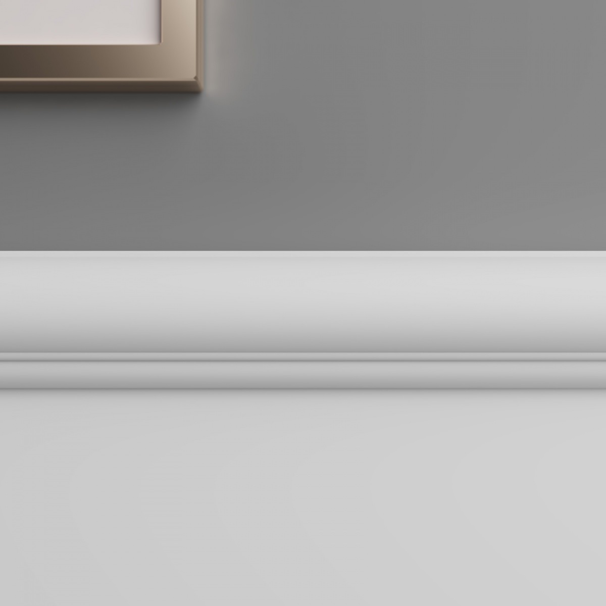 Финишный молдинг ЛДФ под покраску Ultrawood Trim 003 B 2440×31×33 фото в интерьере