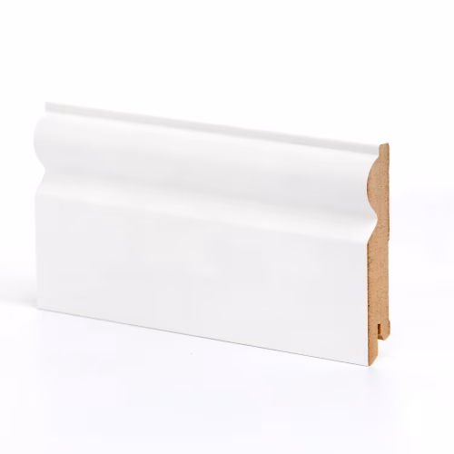 Плинтус МДФ крашеный Ликорн K-09 белый 2050×97×16