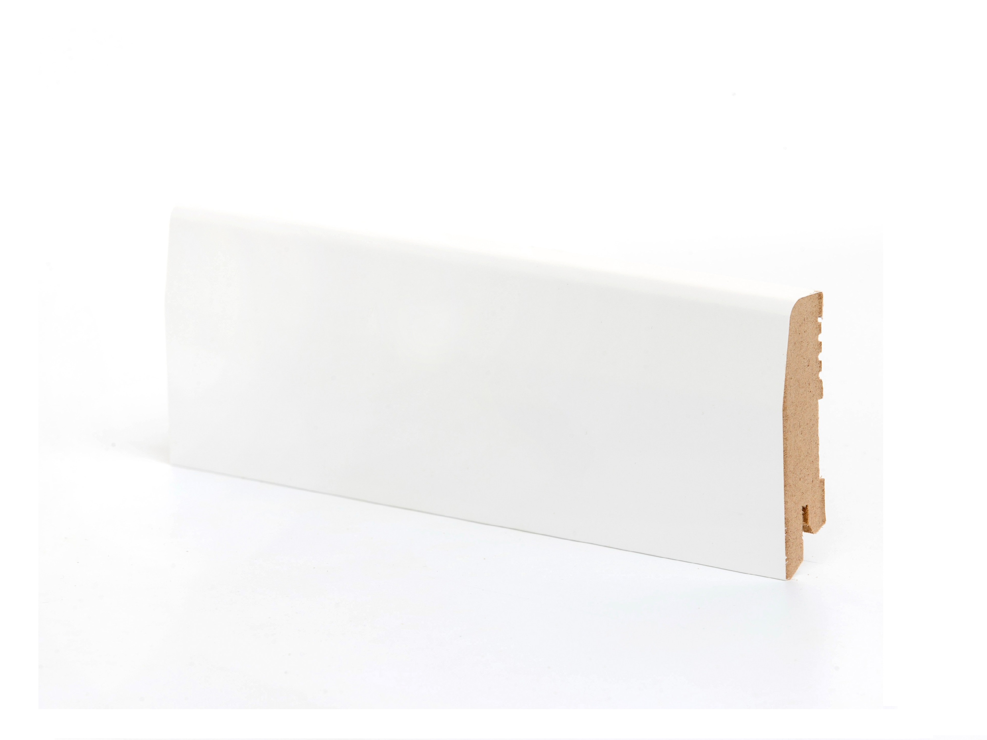 Плинтус МДФ крашеный Ликорн K-12 белый 2050×70×16