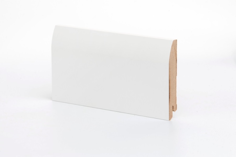 Плинтус МДФ крашеный Ликорн K-20 белый 2050×100×16