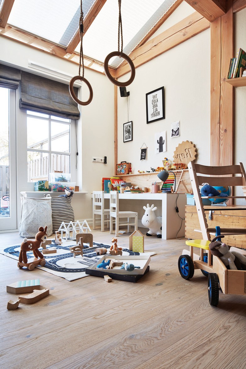 Паркетная доска Meister PD 200 Classic Дуб рустик Беленый 8489 2200×180×13 фото в интерьере