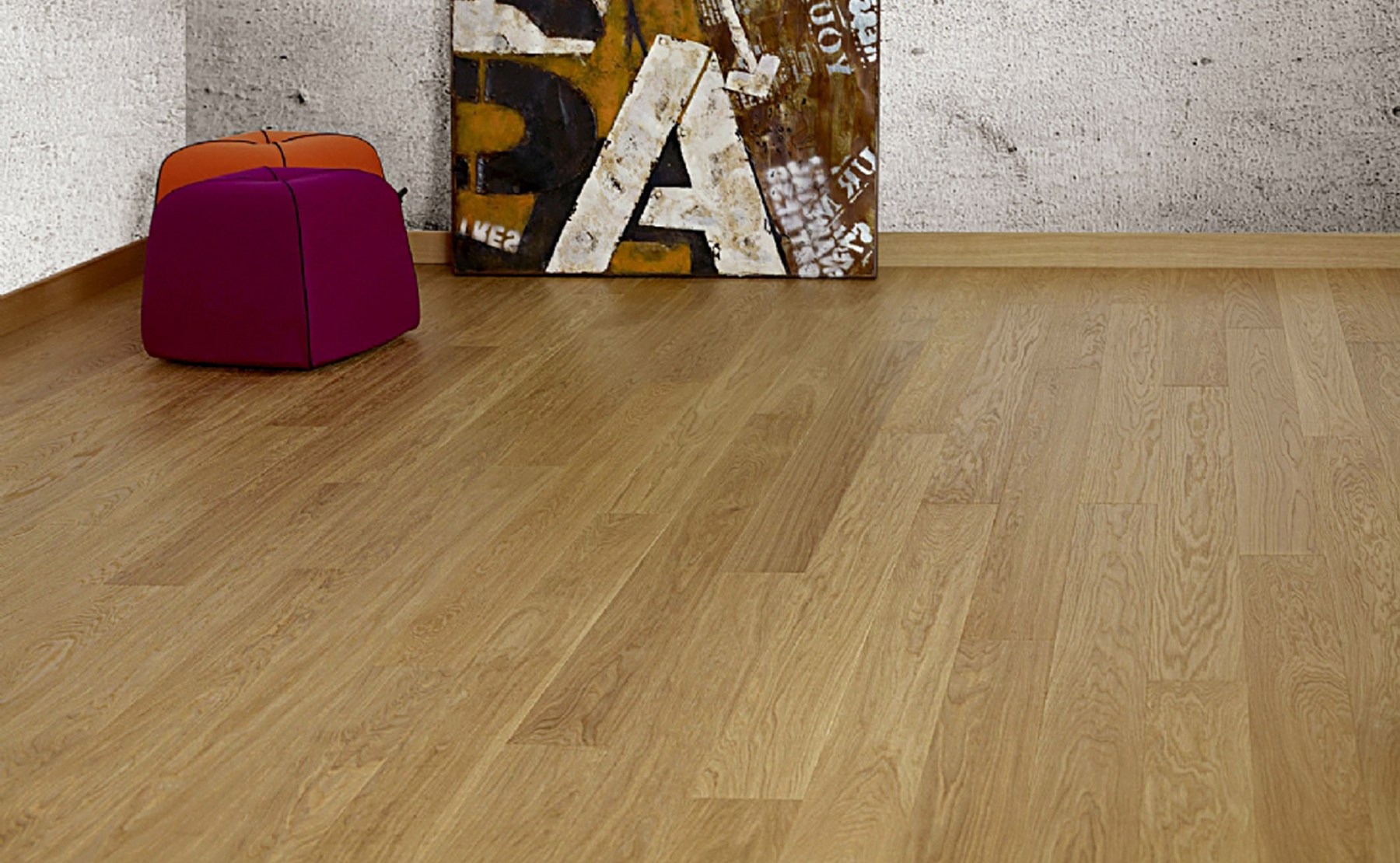 Паркетная доска Parquet Prime Дуб Лофт 2400×198×10,5 фото в интерьере