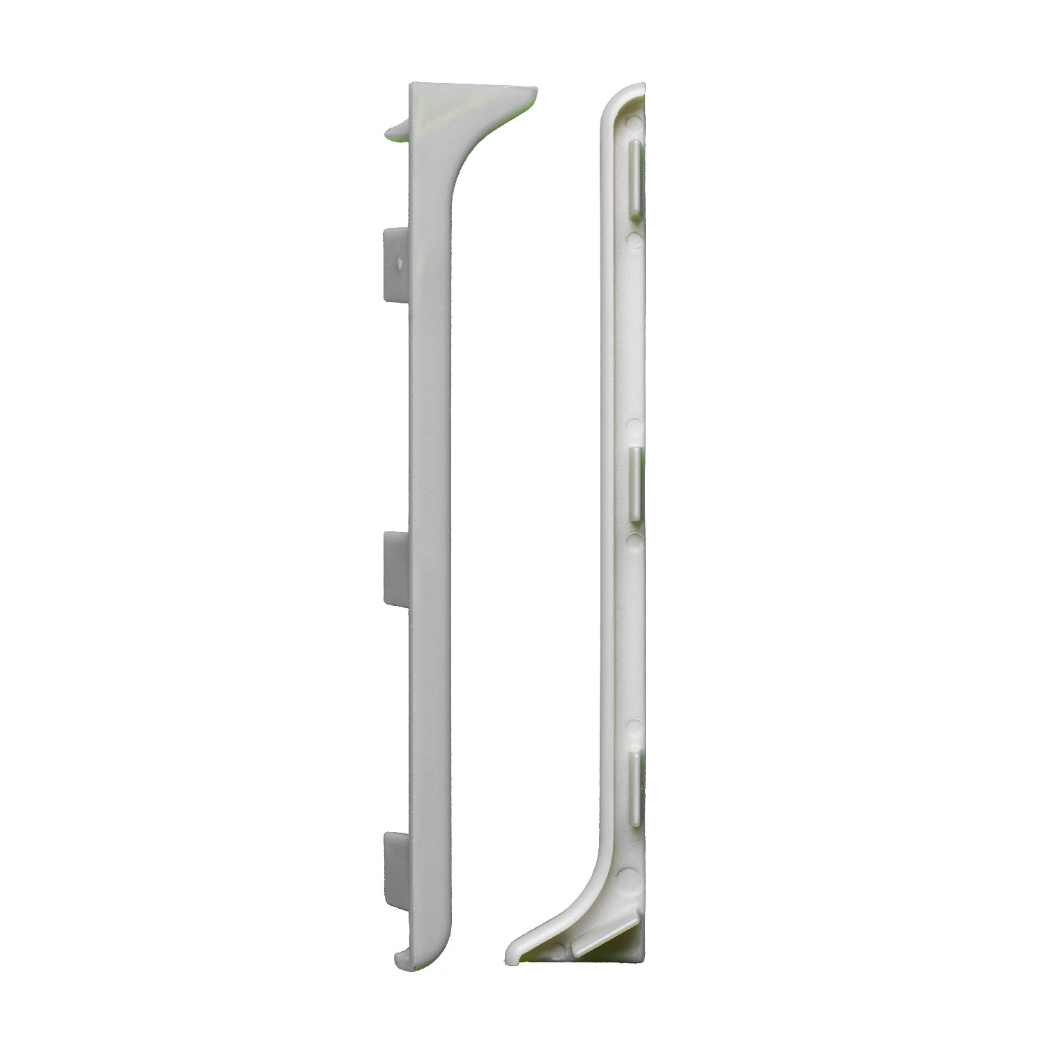 Заглушка пластиковая для плинтуса Bonkeel ПЛ80 серая 2 шт/уп