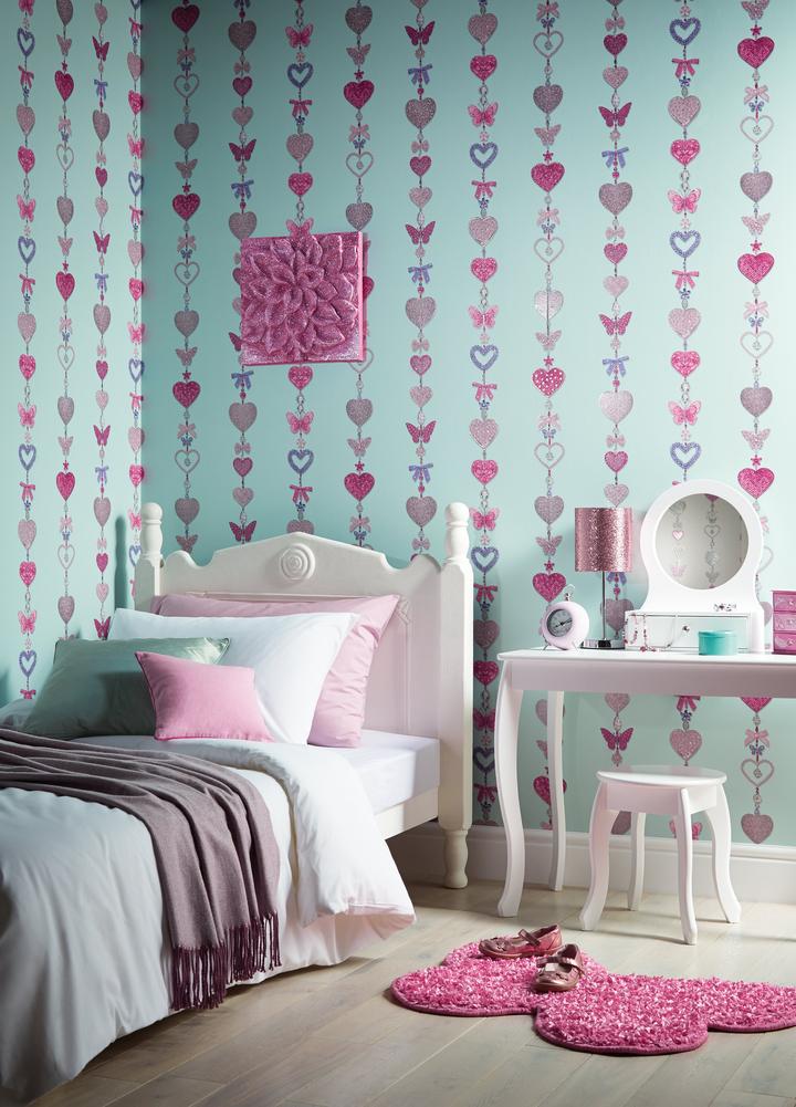 Обои ArtHouse Children Tiffany Stripe 667900 фото в интерьере