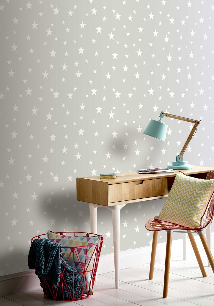 Обои ArtHouse Children Diamond Stars 905003 фото в интерьере