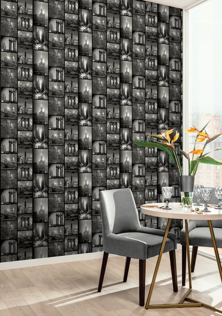 Обои ArtHouse Children Dark City Film Noir 905002 фото в интерьере