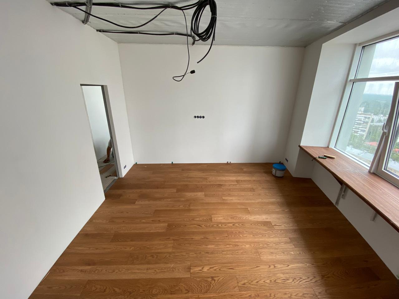 Инженерная доска Cora Wood Oak Sucupira select 1600-2400×155×16 фото в интерьере