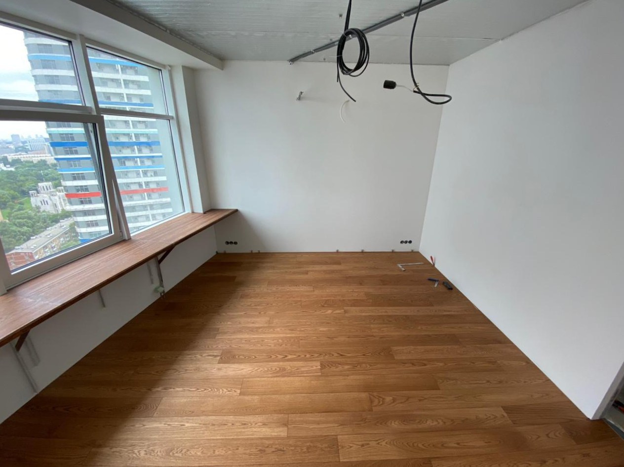 Инженерная доска Cora Wood Oak Sucupira select 1600-2400×155×16 фото в интерьере