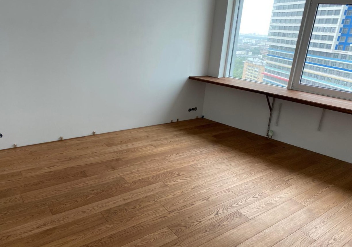 Инженерная доска Cora Wood Oak Sucupira select 1600-2400×155×16 фото в интерьере