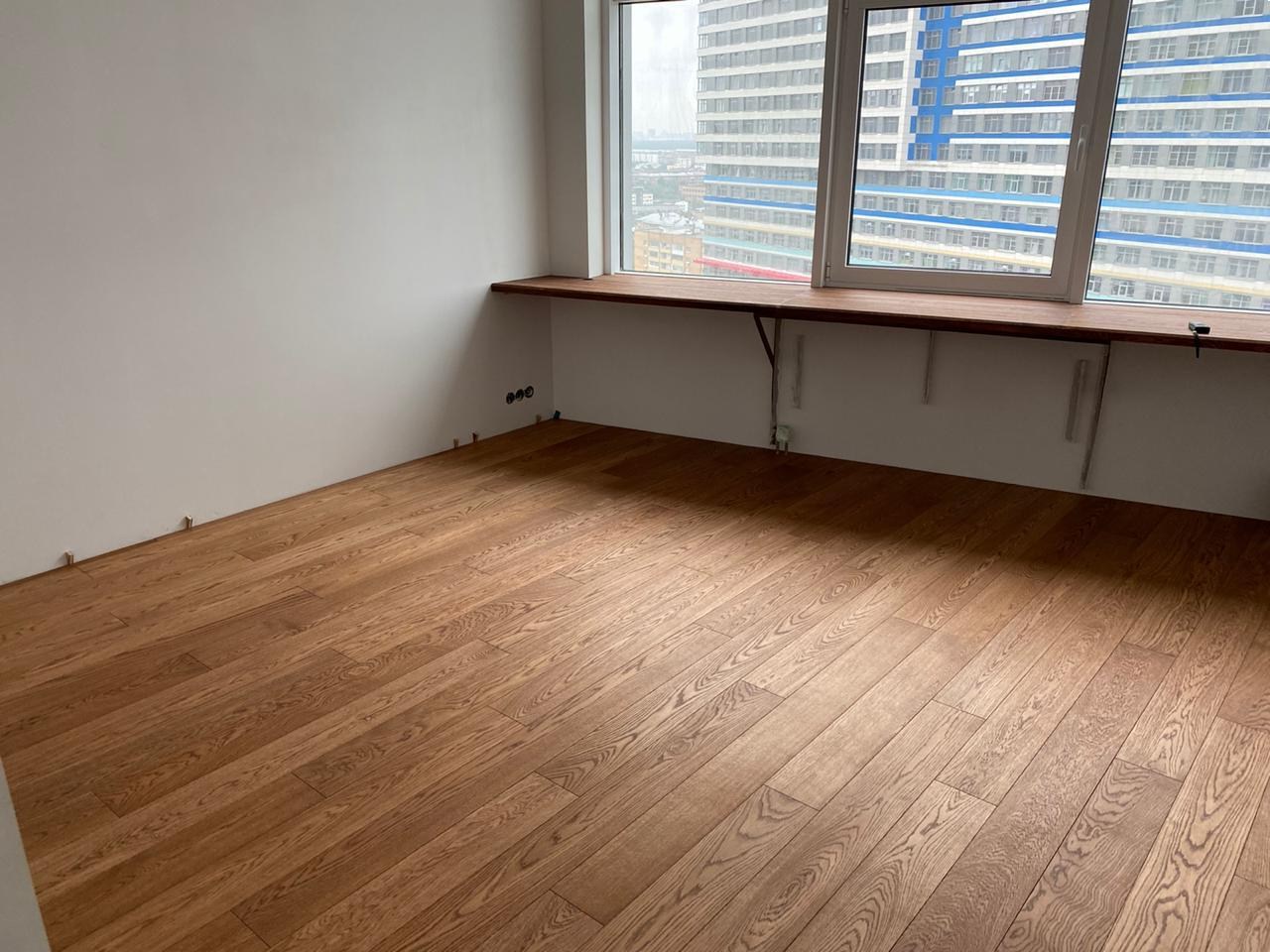 Инженерная доска Cora Wood Oak Sucupira select 1600-2400×155×16 фото в интерьере