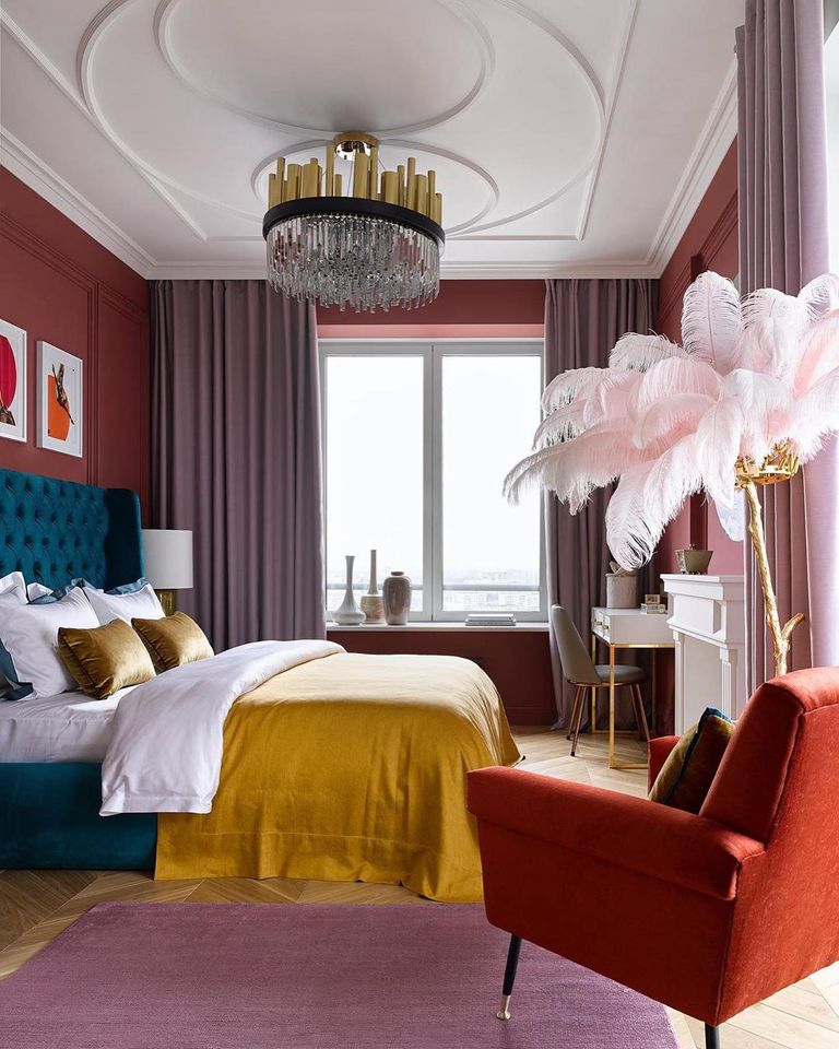 Краска Lanors Mons цвет Бордово-коричневый Claret-Brown 87 Exterior 4.5 л фото в интерьере