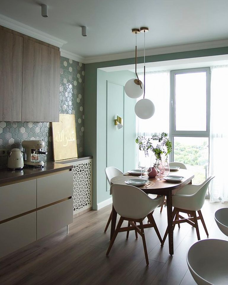 Краска Lanors Mons цвет Болотный Marsh 97 Eggshell 1 л фото в интерьере