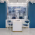 Краска Lanors Mons цвет Сапфир Sapphire 111 Satin 1 л фото в интерьере