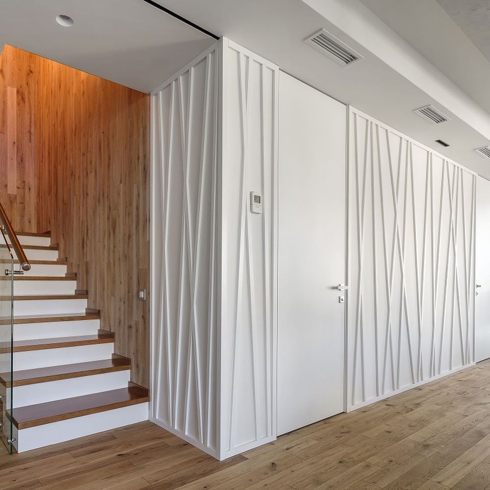 Краска Lanors Mons цвет Лунный свет Moon light 189 Satin 1 л фото в интерьере