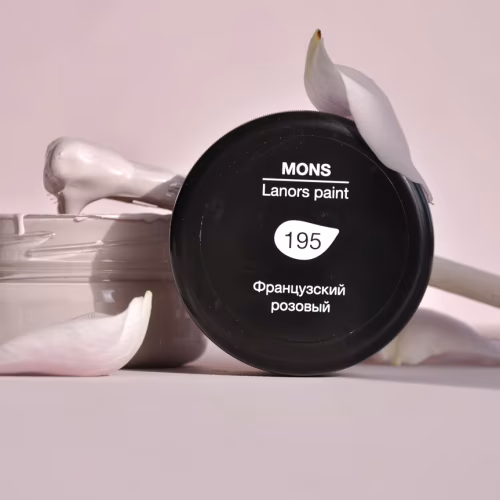 Краска Lanors Mons цвет Французский розовый French pink 195 Eggshell 1 л
