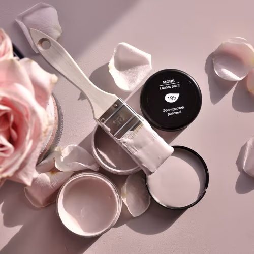 Краска Lanors Mons цвет Французский розовый French pink 195 Eggshell 1 л
