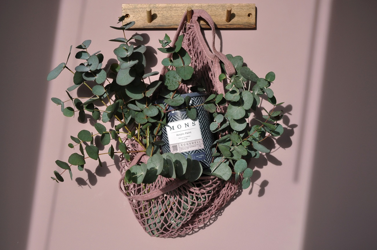 Краска Lanors Mons цвет Итальянская роза Italian rose 196 Interior 1 л фото в интерьере