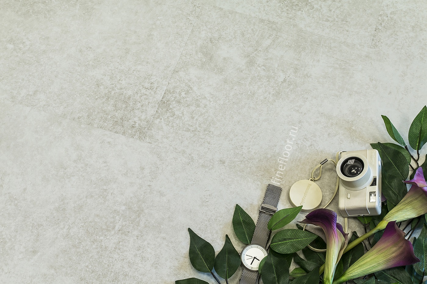 Кварцвиниловая плитка FineFloor клеевая Stone Шато де Брезе FF-1453 659×329×2,5