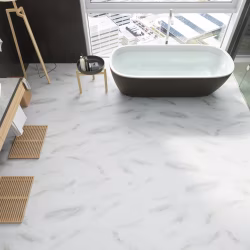 Кварцвиниловый SPC ламинат Fargo Stone Белый Мрамор 6089-1 600×300×4
