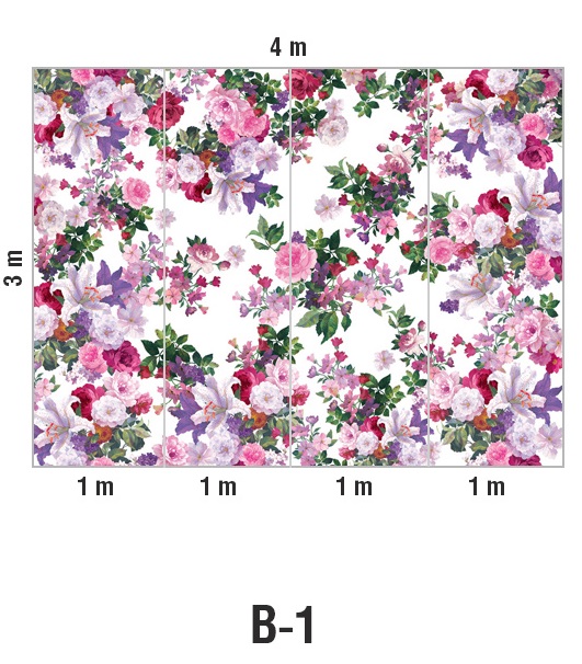 Панно Loymina Classic vol. II French bouquet V9 002 B1 3х4 м