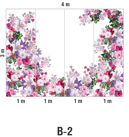 Панно Loymina Classic vol. II French bouquet V9 002 B2 3х4 м