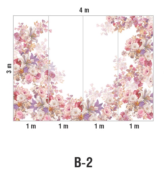 Панно Loymina Classic vol. II French bouquet V9 002/1 B2 3х4 м