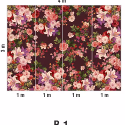 Панно Loymina Classic vol. II French bouquet V9 004 B1 3х4 м