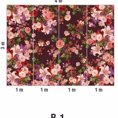 Панно Loymina Classic vol. II French bouquet V9 004 B1 3х4 м