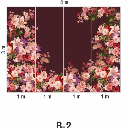 Панно Loymina Classic vol. II French bouquet V9 004 B2 3х4 м