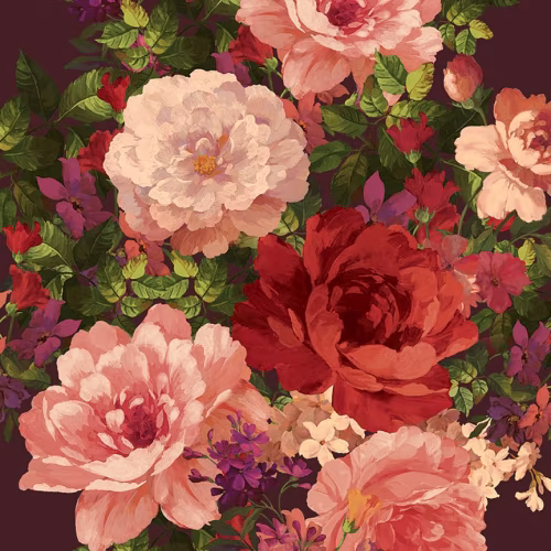 Панно Loymina Classic vol. II French bouquet V9 004 B3 3х2 м
