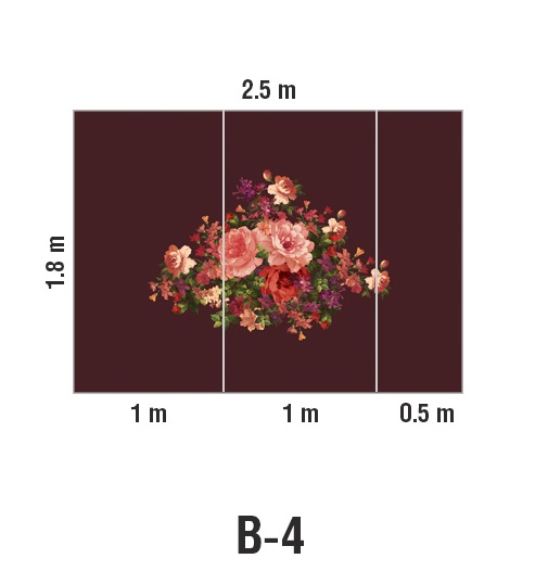 Панно Loymina Classic vol. II French bouquet V9 004 B4 1.8х2.5 м