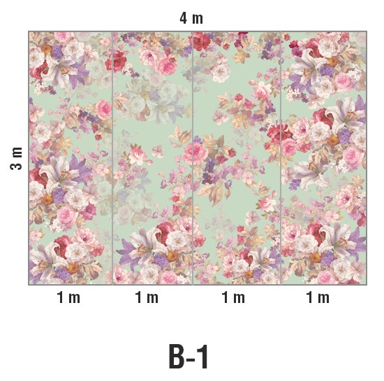 Панно Loymina Classic vol. II French bouquet V9 005 B1 3х4 м
