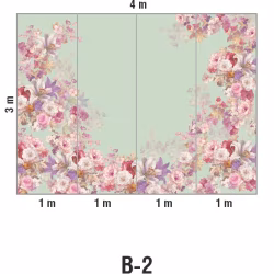 Панно Loymina Classic vol. II French bouquet V9 005 B2 3х4 м