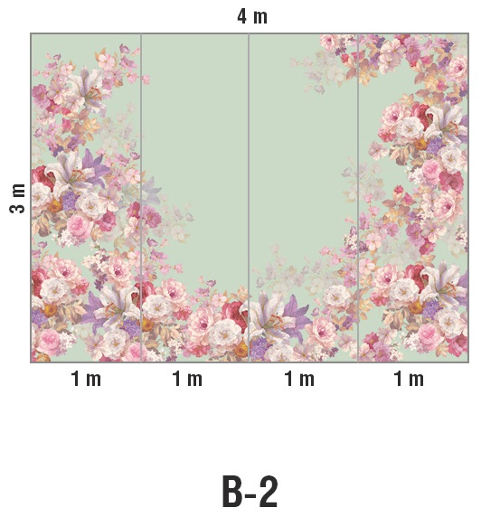 Панно Loymina Classic vol. II French bouquet V9 005 B2 3х4 м