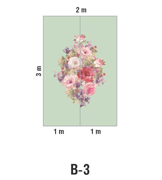Панно Loymina Classic vol. II French bouquet V9 005 B3 3х2 м