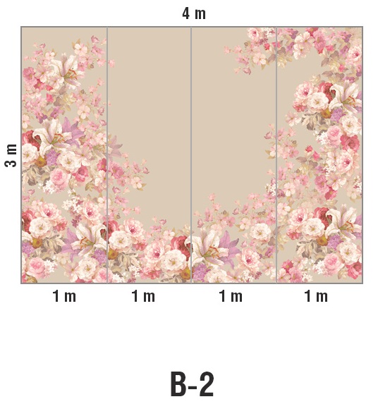 Панно Loymina Classic vol. II French bouquet V9 008 B2 3х4 м