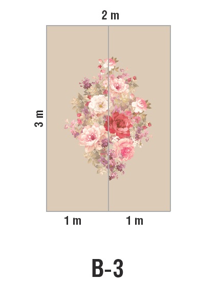 Панно Loymina Classic vol. II French bouquet V9 008 B3 3х2 м