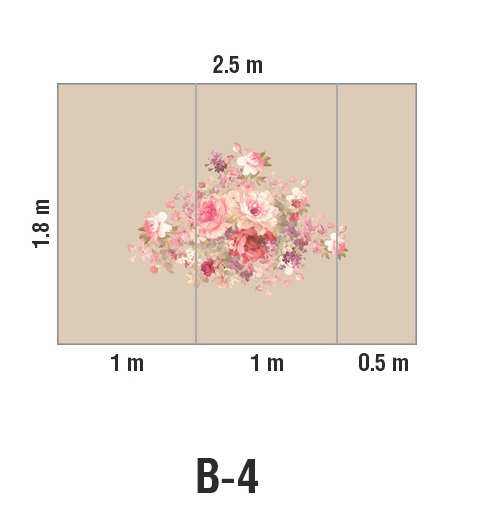 Панно Loymina Classic vol. II French bouquet V9 008 B4 1.8х2.5 м