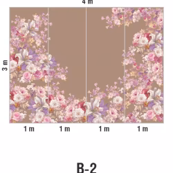 Панно Loymina Classic vol. II French bouquet V9 010 B2 3х4 м