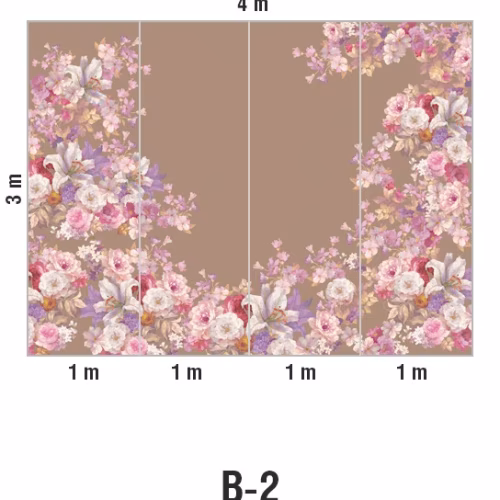 Панно Loymina Classic vol. II French bouquet V9 010 B2 3х4 м