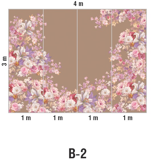 Панно Loymina Classic vol. II French bouquet V9 010 B2 3х4 м