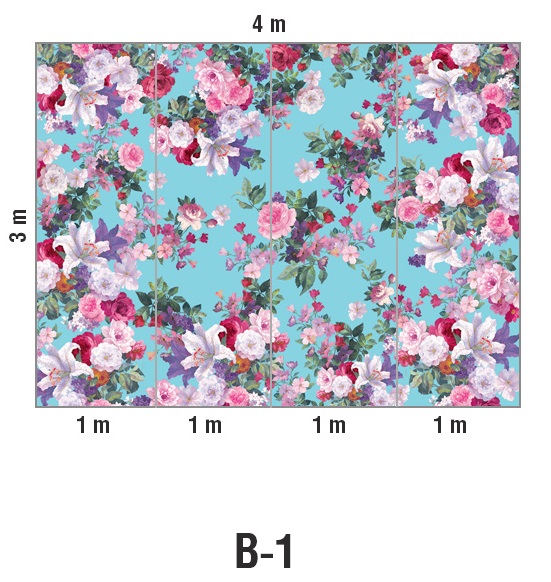 Панно Loymina Classic vol. II French bouquet V9 018 B1 3х4 м