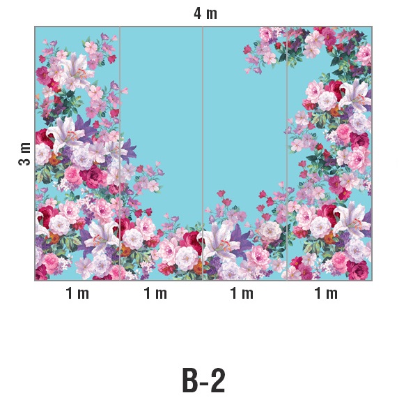 Панно Loymina Classic vol. II French bouquet V9 018 B2 3х4 м