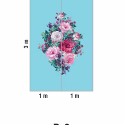 Панно Loymina Classic vol. II French bouquet V9 018 B3 3х2 м