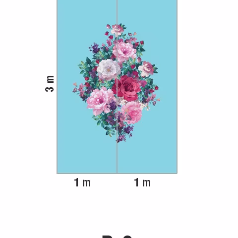 Панно Loymina Classic vol. II French bouquet V9 018 B3 3х2 м