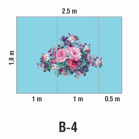 Панно Loymina Classic vol. II French bouquet V9 018 B4 1.8х2.5 м