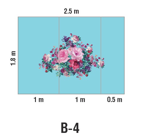 Панно Loymina Classic vol. II French bouquet V9 018 B4 1.8х2.5 м