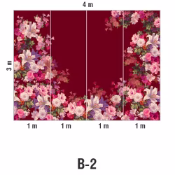 Панно Loymina Classic vol. II French bouquet V9 020 B2 3х4 м